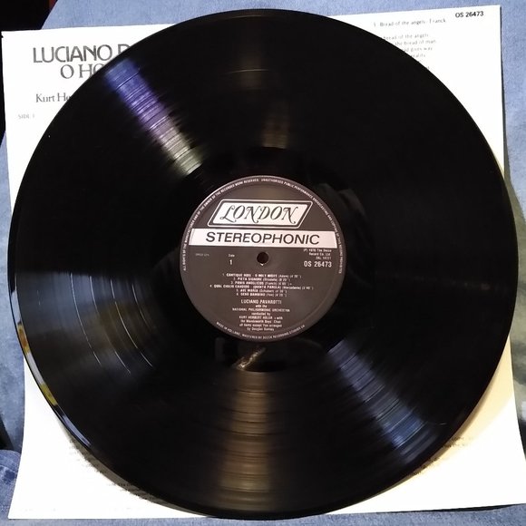 Luciano Pavarotti  National Philharmic O Holy Night 1976 Vinyl record MINTY - Picture 3 of 4